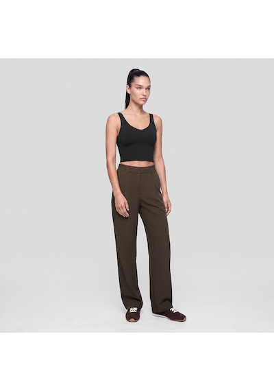 Qua Home Amara Kadın Wide Leg Pantolon Kahverengi Çok Renkli