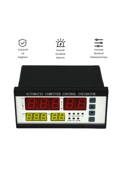 Xm-18 Ac 220v Dijital Nem Ve Sıcaklık Kontrol Cihazı Otomatik Kuluçka İnkübatör Termostat