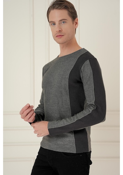 Efor Tr 871 Slim Fit Antrasit Klasik Triko Antrasit