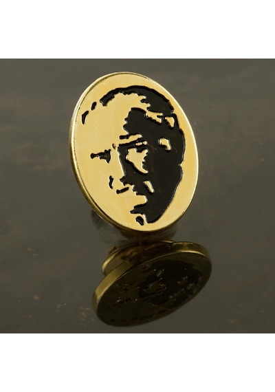 Atatürk - 925 - Yaka - Ece-umay - Rozet Sarı