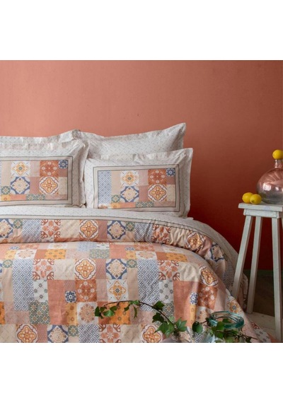 Apricitas Home Maude Terracota Ranforce Çift Kişilik Nevresim Takımı Çok Renkli