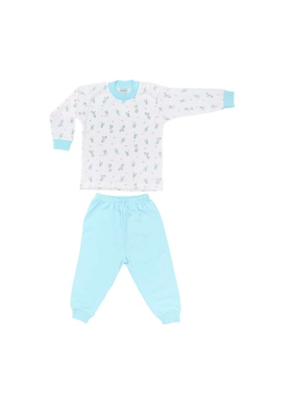 Sebi Bebe Bisikletli Bebek Pijama Takımı 2218 Turkuaz