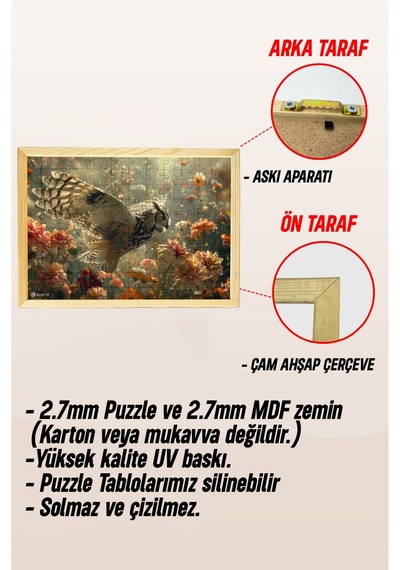 Ahşap Çerçeveli Puzzle - Tablo Hthp - 011 42 X 62 400 Parça Ahşap Çerçeveli Puzzle - Tablo Hthp - 011 42 X 62 400 Parça