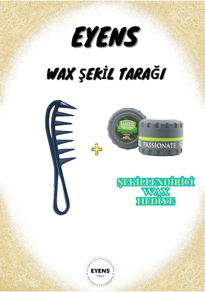 Eyens Wax Şekil Tarağı 150 Ml Kavanoz Wax Hediye