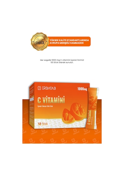 Erbatab C Vitamini İçeren Takviye Edici Gıda