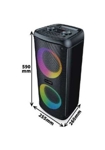 Leader LP-6040 6.5 incx2 RGB Taşınabilir Ses Sistemi