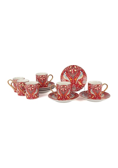 Mikasa Moor Phoenix Red 6lı Kahve Fincan Seti 100ml P366.121591 Kırmızı