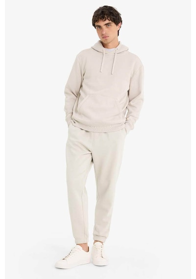 Defacto Regular Fit Beli Bağcıklı Cepli Paçası Lastikli Şardonlu Basic Düz Jogger Eşofman Altı E6326ax25aubg766 Bej