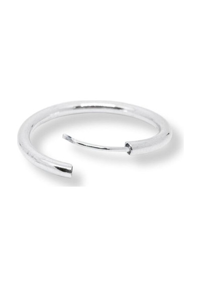 Oya Silver Gümüş Halka Küpe 3mm Kalınlık 2.5x2.5cm