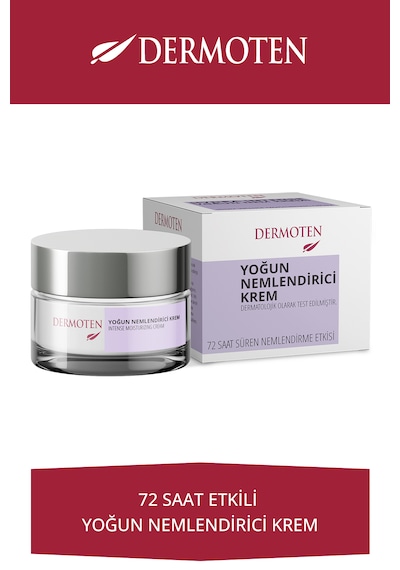 Dermoten 72 Saat Etkili Yoğun Nemlendirici Cilt Bakım Kremi 50 ML