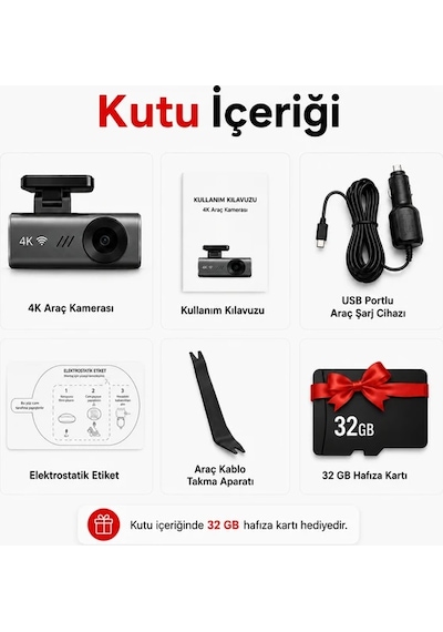 Carlover S12 4K Araç Kamerası