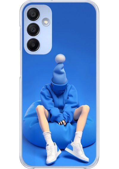 Samsung Galaxy A15 Uyumlu Şeffaf Kılıf No Face 5 Tasarımlı
