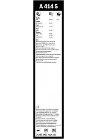 SILECEK SUPURGESI TAKIM AEROTWIN 2008-208-PARTNER-BERLINGO-C3 III-EGEA-FIESTA [650 - 400 MM] - Bosch  3397007414