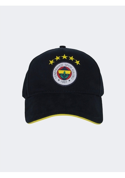Fenerium Fenerbahçe Unısex 5 Yıldız Logo Şapka Lacivert
