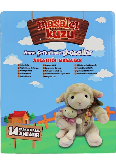 M-1117526-12 Türkçe Yavrulu Masal Anlatan Kuzu -birliktoys Amber