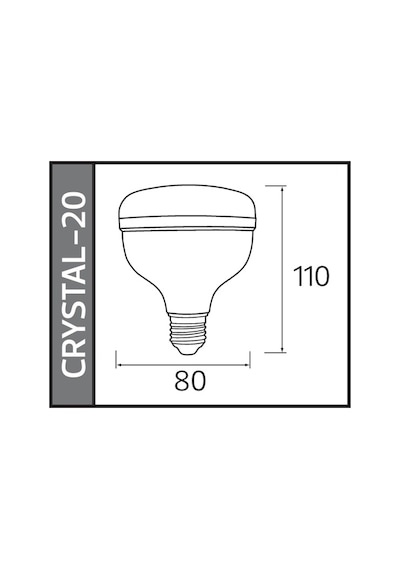 Horoz 20w Crystal-20 Led Torch Ampul 6400k