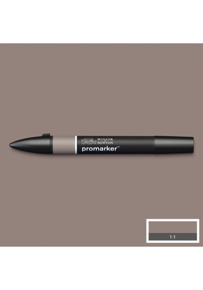 Winsor & Newton : Promarker Brush : Warm Grey 4 : Wg4