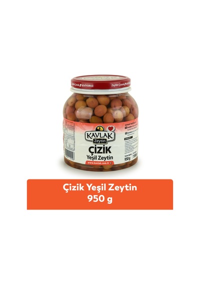Çizik Yeşil Zeytin 950 Gr