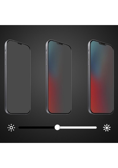 Apple Uyumlu   iPhone 12 Pro Max 3D Full Privacy Gizlilik Cam Ekran Koruyucu Siyah