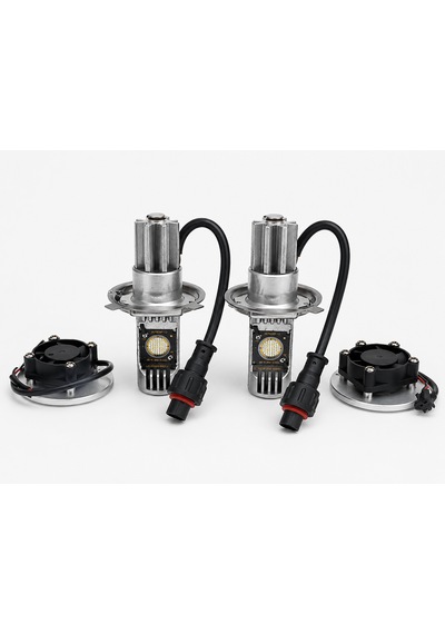 Üniversal H4 Mavi Turbo Xenon Led Far Ampulü 3600 Lümen 5000 Kelvin