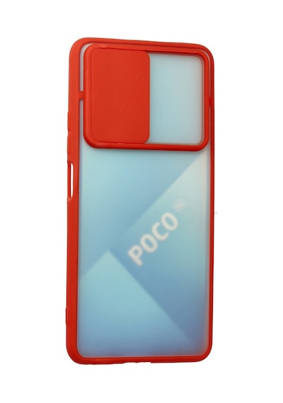 Poco F3 Kılıf Palm Buzlu Kamera Sürgülü Silikon - Kırmızı Bzsxx00 1