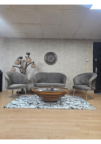 Zafir Teddy Takım Gold Kaplama Sivriltme Ayak Çay Seti Koltuk - Berjer , Balkon, Salon, Ofis Kahverengi Zafir Teddy Takım Gold Kaplama Sivriltme Ayak Çay Seti Koltuk - Berjer , Balkon, Salon, Ofis Kahverengi