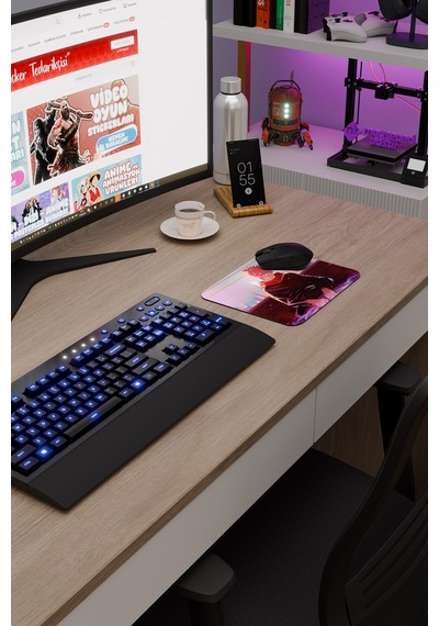 Jujutsu Kaisen Anime V4 - 22x18 Gaming Kauçuk Kaymaz Taban Mouse Pad Fare Altlığı