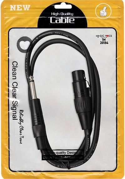 Ld379 Xlr Canon Dişi + 6.3mm Mono Erkek 1 Metre Kablo