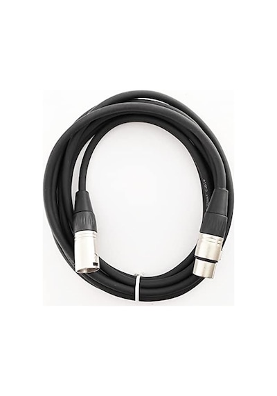 Rjk0-972xlr-3bk Mikrofon Kablosu Xlr-xlr Siyah 3 Metre Metal Siyah 0,22mm. Kablo