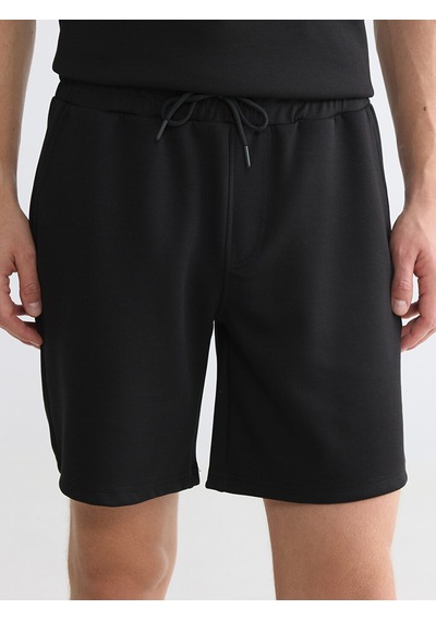 Lcw Vision Siyah Regular Fit Soft Touch Erkek Şort