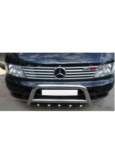 Mercedes Vito W638 1998 - 2003 Ön Panjur 10 Parça Paslanmaz Çelik