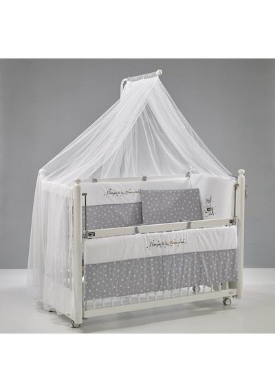 Meltem Kids Mondo Anne Yanı Ahşap Sallanır Beşik 60 x 120 CM (Beyaz-Moon) Gri Meltem Kids Mondo Anne Yanı Ahşap Sallanır Beşik 60 x 120 CM (Beyaz-Moon) Gri