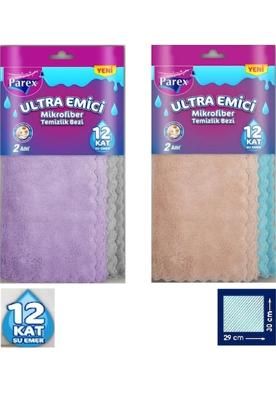Ultra Emici Mikrofiber Bez 2'li