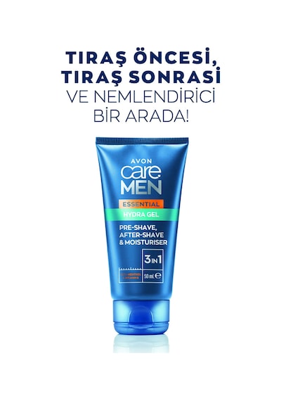 Care Men Essential 3'ü 1 Arada Tıraş Öncesi Ve Sonrası Nemlendirici Jel 50 Ml. İkili Paket