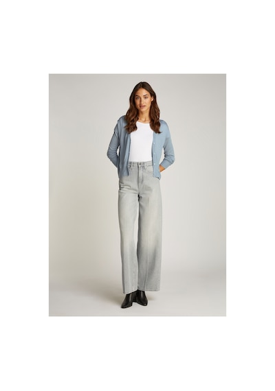 Calvin Klein Bisiklet Yaka Standart Düz Mavi Kazak Kadın K20k207935caz Mavi
