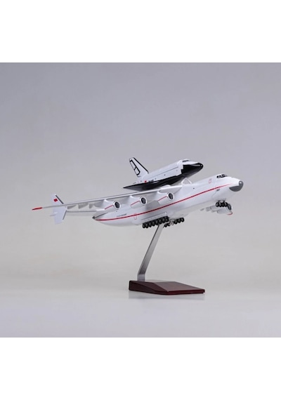 Antonov Mriya Ve Uzay Mekiği Buran Model Uçak 1/200 Ölçek 42cm