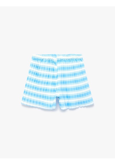Koton Shorts Mavi Çizgili 6skg40205ak