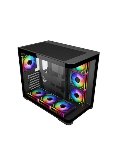 Gamebooster 850w 80+ Bronze Gb-g2852b-850w Gamıng Mıd-tower Pc Kasası Siyah 7-fanlı