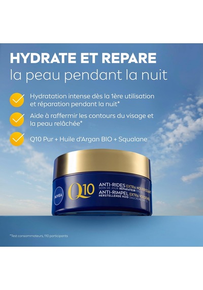 Tr Q10 Kırışıklık Karşıtı Ekstra Besleyici Gece Bakım Kremi 50ml, Kuru Ve Olgun Ciltler, Argan Yağı
