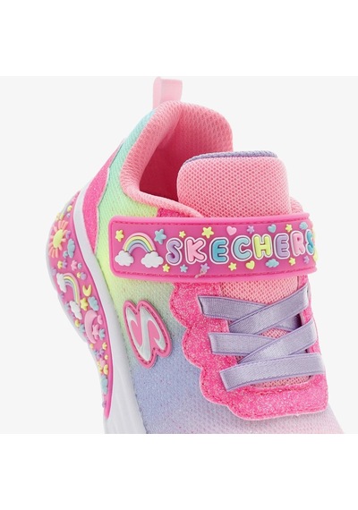 Skechers Tmy Dreamers Kids Sneaker Cırt Cırtlı Işıklı Çocuk Ayakkabısı Pembe Pembe