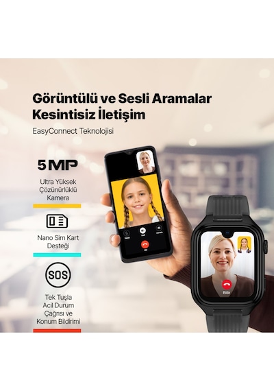 Ttec 2KSW03 Kidi Pro Amoled Ekranlı GPS 4G Sim Kartlı Akıllı Çocuk Saati