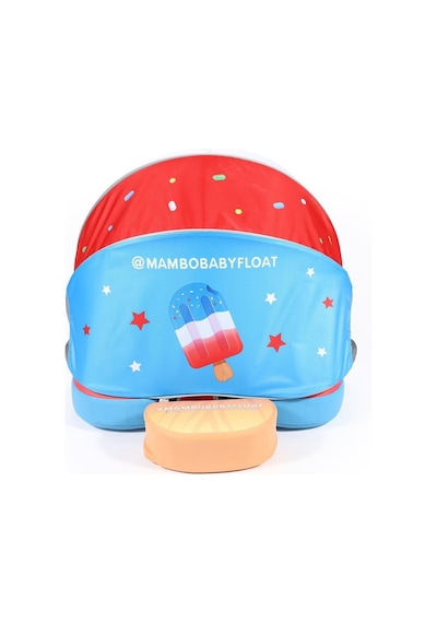 Mambobaby Yüzme Simidi - Stars&stripes, Emniyetli, Gölgelikli Ve Ayak Destekli