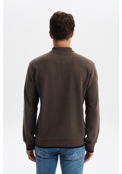 AR-MA Arma Erkek Selanik Kumaş Polo Yaka Yarım Fermuarlı Regular Fit Sweatshirt Kazak K30554697902 Kahverengi AR-MA Arma Erkek Selanik Kumaş Polo Yaka Yarım Fermuarlı Regular Fit Sweatshirt Kazak K30554697902 Kahverengi