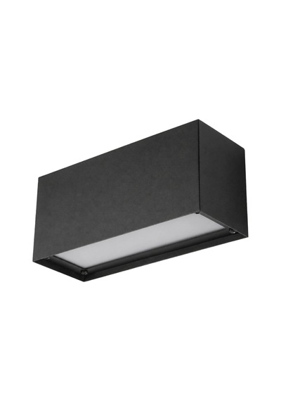 7lux Minimal Siyah Dış Mekan Led Duvar Apliği Opal Difüzörlü Ip64 2700k