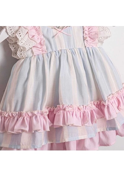 Ministok Cotton Candy Princess Kız Bebek Şortlu Kız Bebek Elbise Mavi