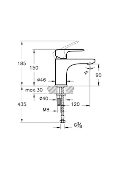 VitrA Root Round Lavabo Bataryası Bakır A4270526