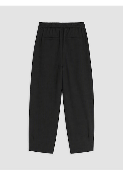 Lcw Comfort Siyah Regular Fit Kadın Pileli Kumaş Pantolon