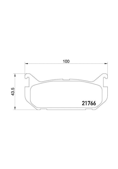 Mazda 626 Arka Fren Balatasi 1992-1997 G5y62643za Mga55351 2.0