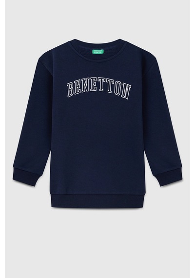 United Colors Of Benetton Erkek Çocuk Sweat Bnt-b23342 Lacivert
