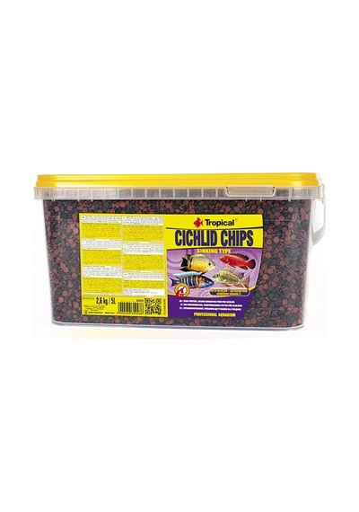 Tropical Cichlid Chips Cichlid Balıkları İçin Renklendirici Cips